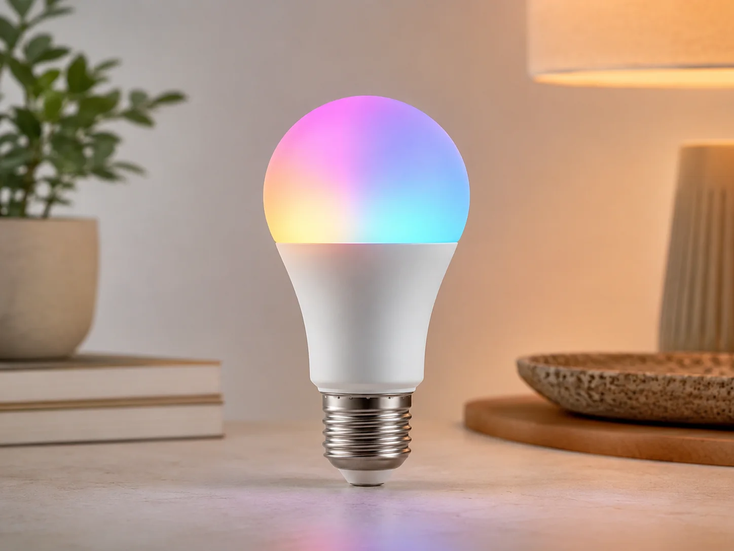 Hubspace LED 60-Watt Smart Color-Changing Bulb