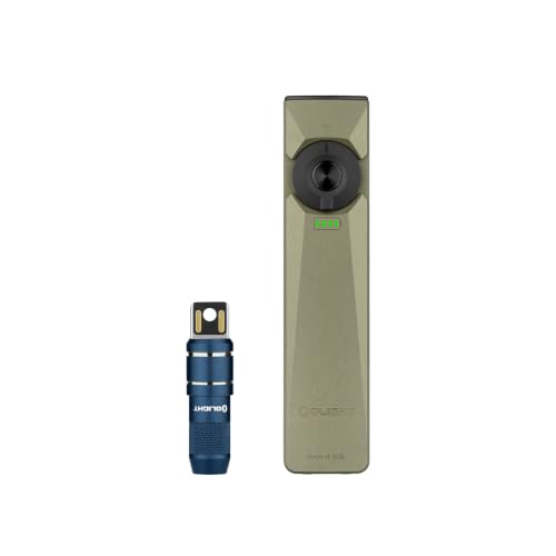 OLIGHT Arkfeld Ultra 1400 Lumens EDC Flat Flashlight Bundle with IMINI 2 EDC Rechargeable Keychain Flashlight