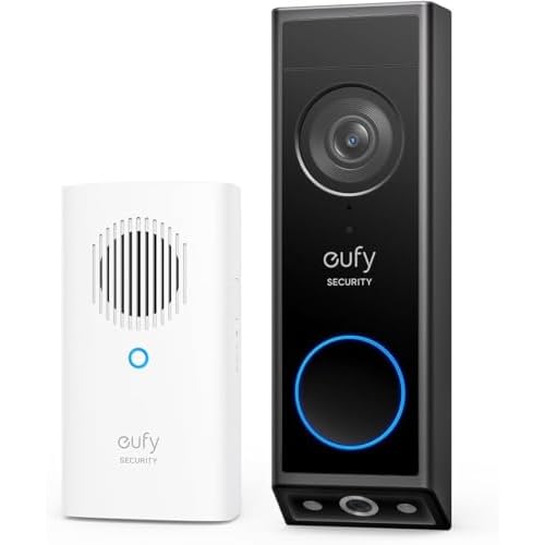 eufy Security Video Doorbell E340 Kit with Chime, 2K FHD, Built-in 8GB