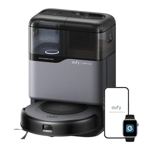 eufy Omni C20 Robot Vacuum and Mop Combo for Hardwood and Carpet, 7,000 Pa