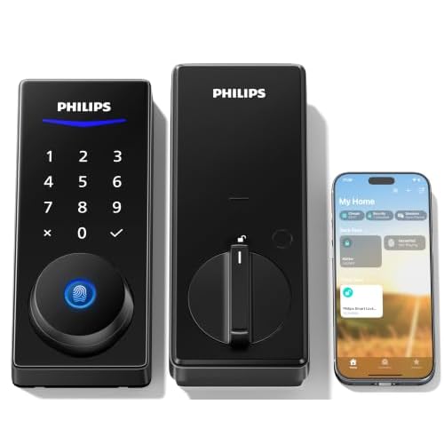 Philips Smart Lock Matter Over Thread, Touchscreen Fingerprint Deadbolt
