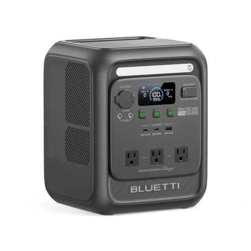 BLUETTI Elite 100 mini Portable Power Station for Camping 1004.8Wh 700W LFP