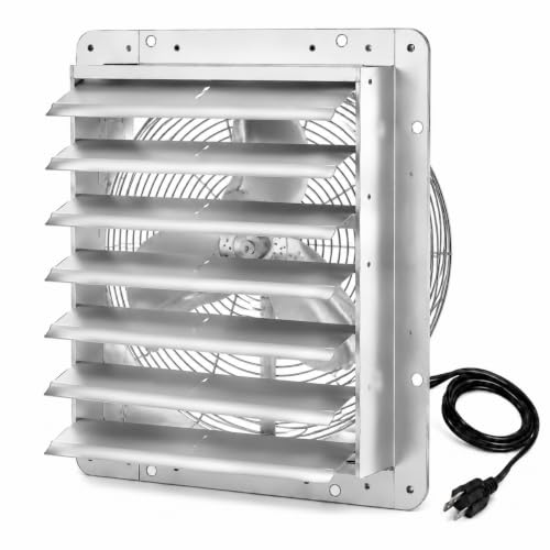 GarveeTech 30 Inch Wall Mounted Exhaust Fan, Aluminum Ventilation Fan