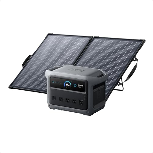 Anker SOLIX C1000 Gen2 Portable Power Station & 100W Bifacial Panel, 1024Wh