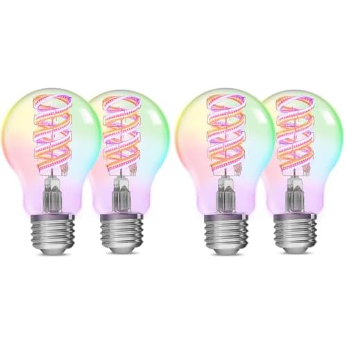 Linkind Matter A19 Smart Light Bulbs, Alexa/Apple Home, 4Pack (Pack of 2)
