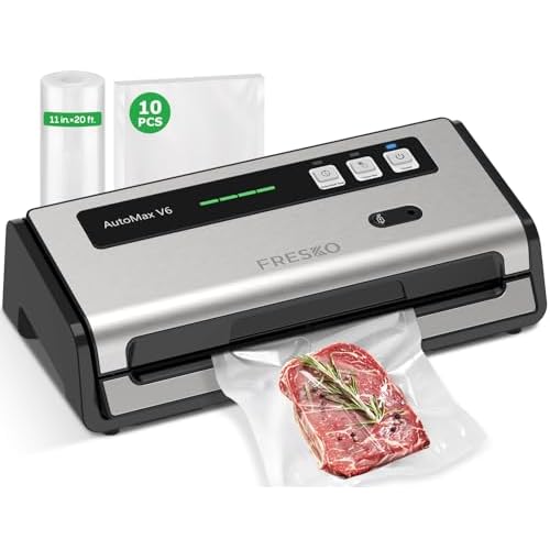 FRESKO Food Vacuum Sealer with Automatic Bag Detection & Built-in Cutter