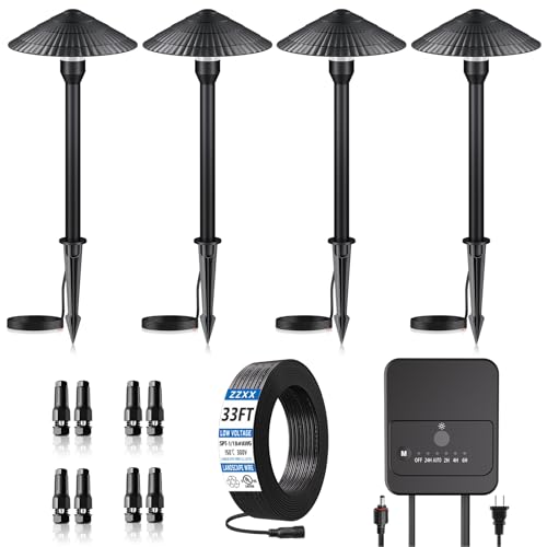 ZZXX All-in-One Low Voltage Landscape Lighting Kit, 5W Outdoor Lights 2700K