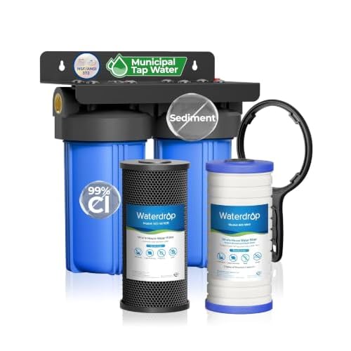 Waterdrop WHF21-BG 2-Stage Whole House Water Filter System, 5 Micron