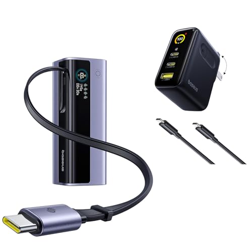 Baseus Laptop Power Bank 20,000mAh 145W Picogo 100W USB C Charger