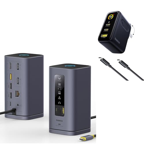 Baseus SpaceMate(MAC) Docking Station and Baseus Picogo 100W USB C Charger