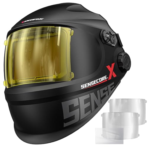 ARCCAPTAIN Premium Auto-Darkening Welding Helmet, 4.6" x 3.2" Screen