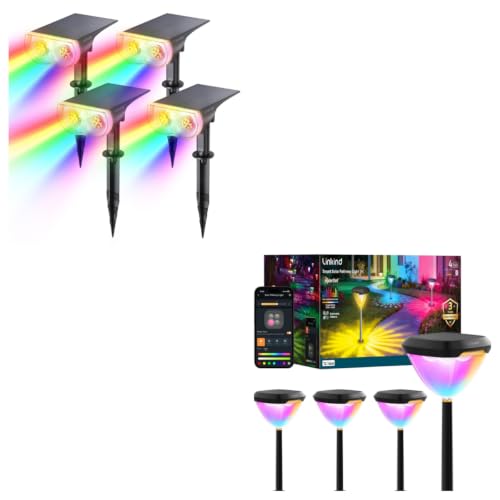 Linkind Solar Lights Outdoor RGB&Smart Solar Pathway Lights SP6