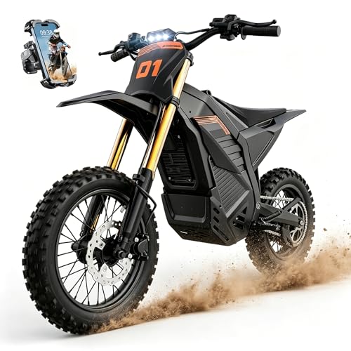 D2 3550W Electric Dirt Bike, 48V/26AH Battery, Max 40MPH, 53 Miles